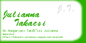 julianna takacsi business card